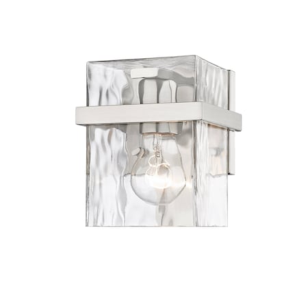 Z-Lite Bennington 1 Light Wall Sconce, Brushed Nickel & Clear 1938-1S-BN